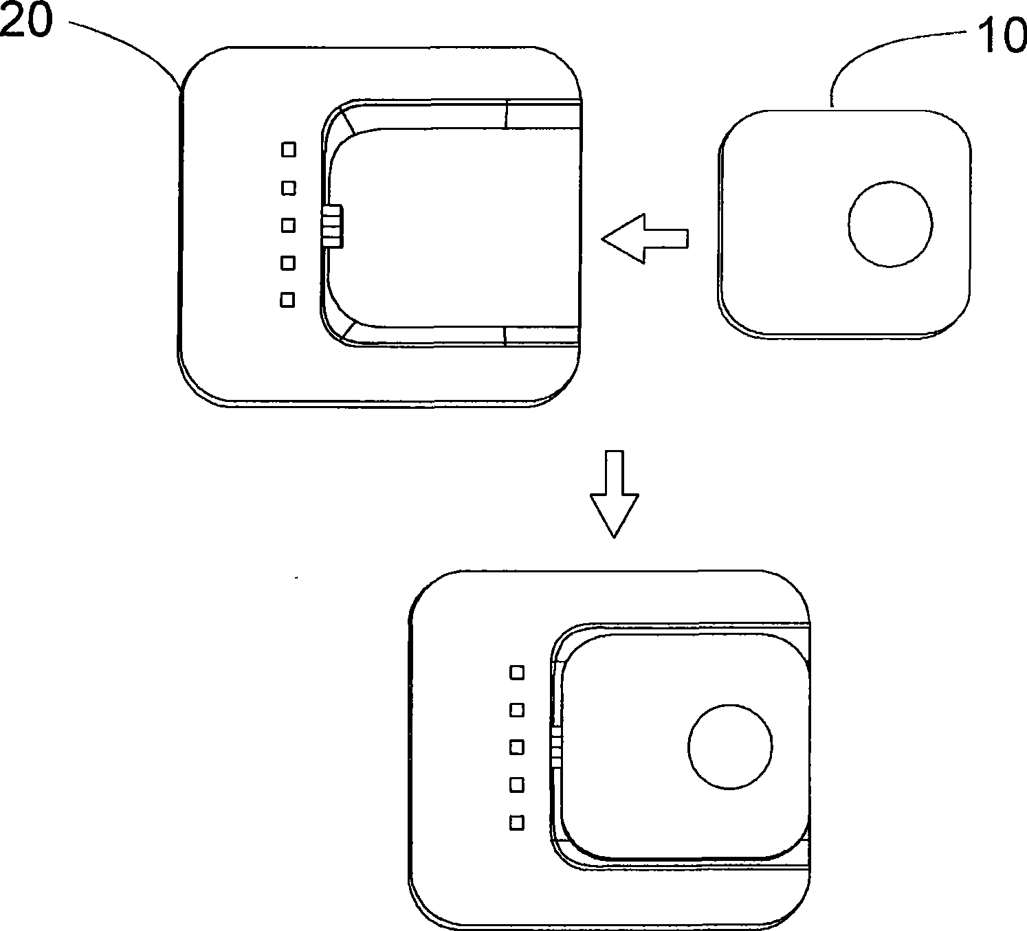 Portable domestic physiology-detecting system with extending device