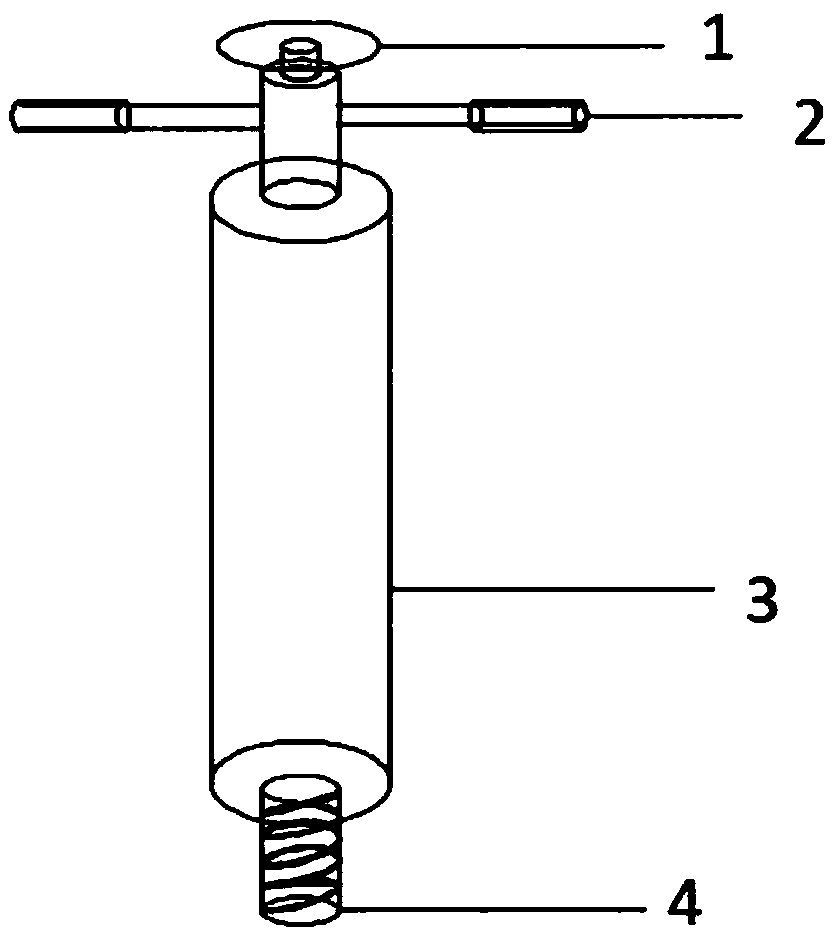 Soil taking device and method capable of being used for detecting surface soil thickness of reclamation soil