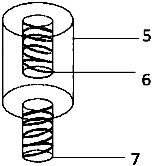 Soil taking device and method capable of being used for detecting surface soil thickness of reclamation soil