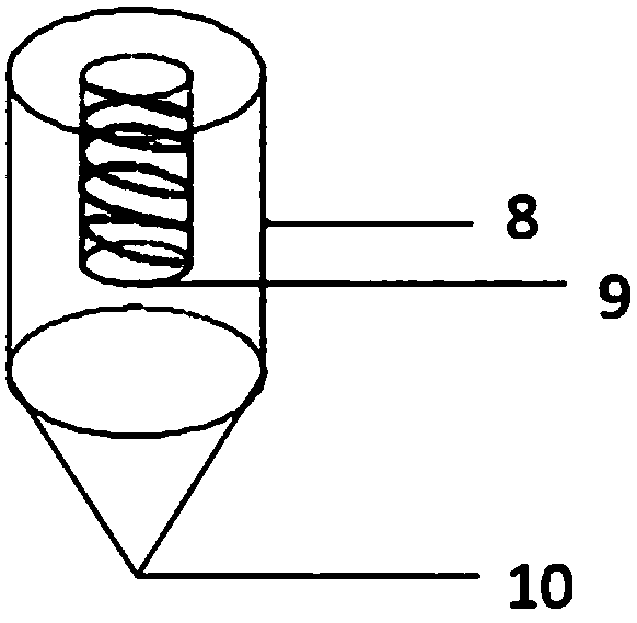 Soil taking device and method capable of being used for detecting surface soil thickness of reclamation soil