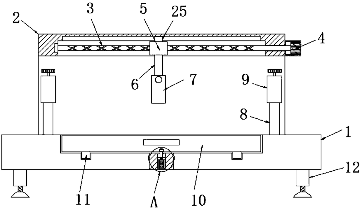 Building rebar rust removal device with high degree of automation