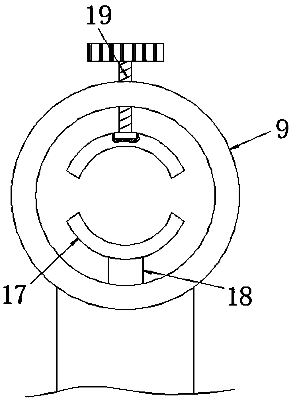 Building rebar rust removal device with high degree of automation