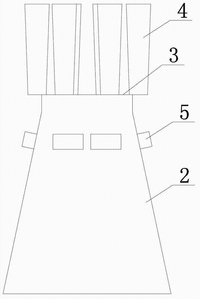 Casting mold structure for casting tail board of casting machine