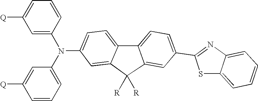 Thermally cross-linkable two-photon chromophores