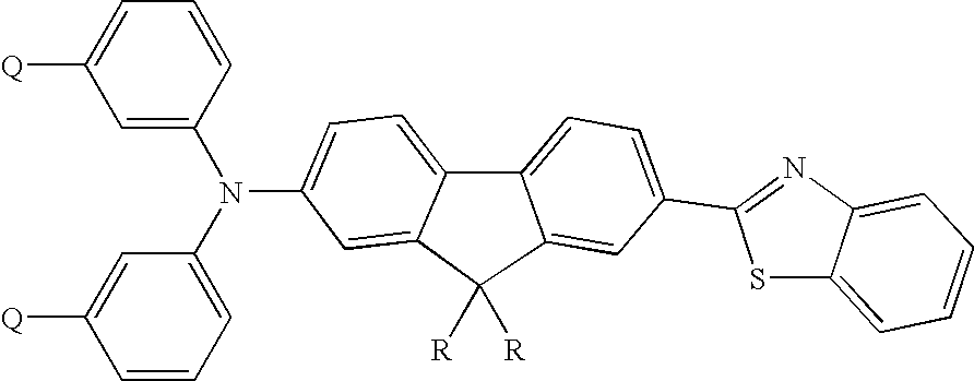 Thermally cross-linkable two-photon chromophores