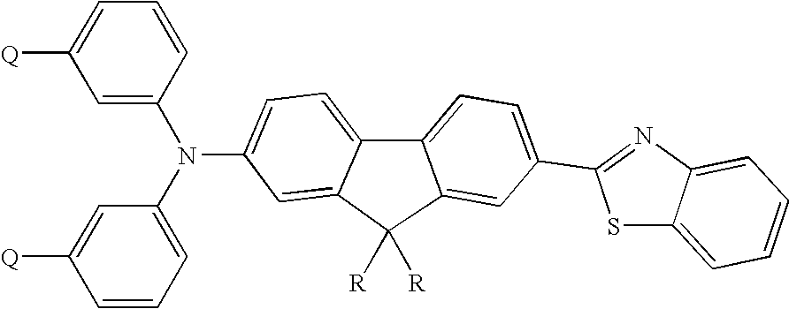 Thermally cross-linkable two-photon chromophores