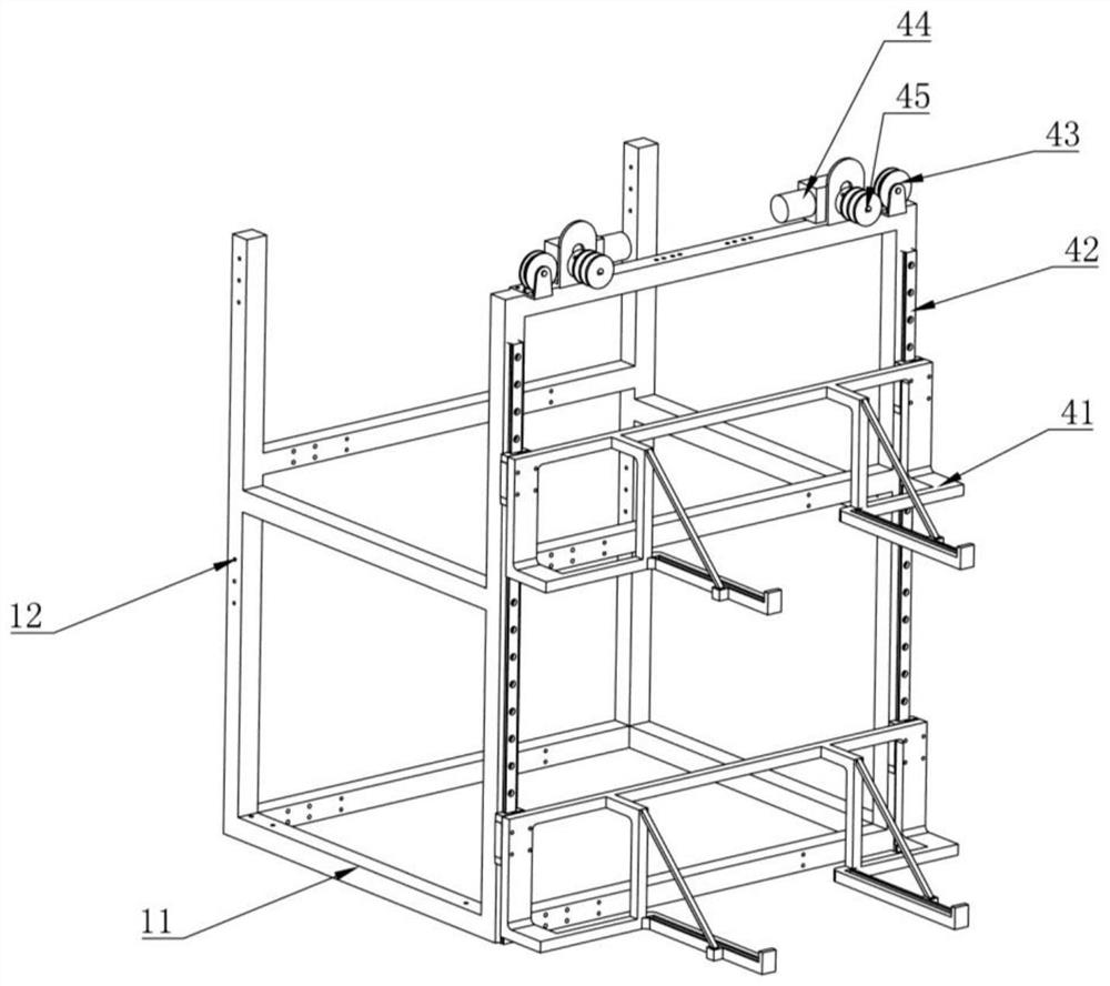 Omni-directional mobile hoisting and unloading two-way storage and transportation vehicle