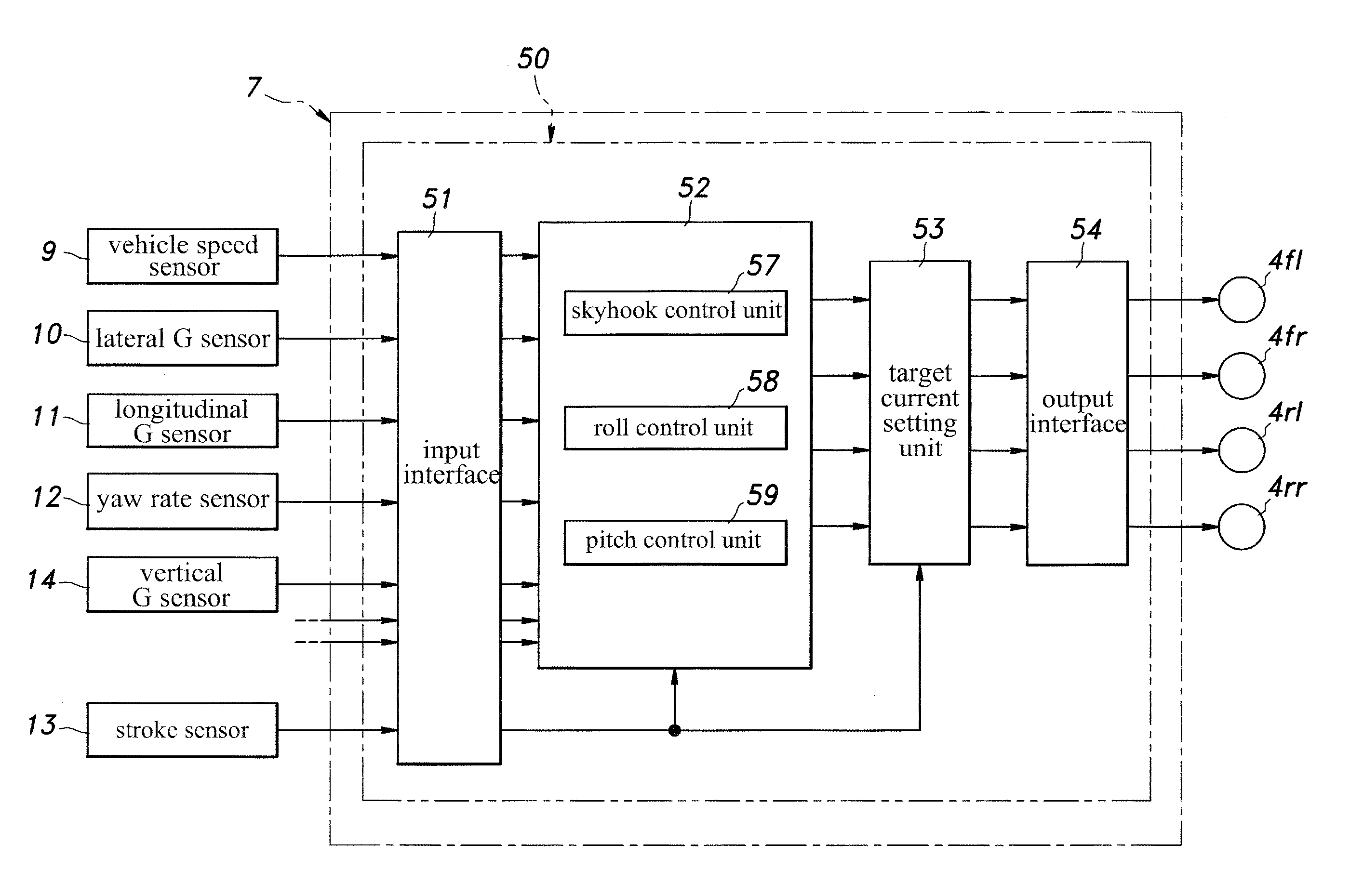 Control apparatus of variable damping force damper