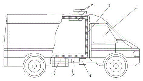 Electric van type refrigerator truck