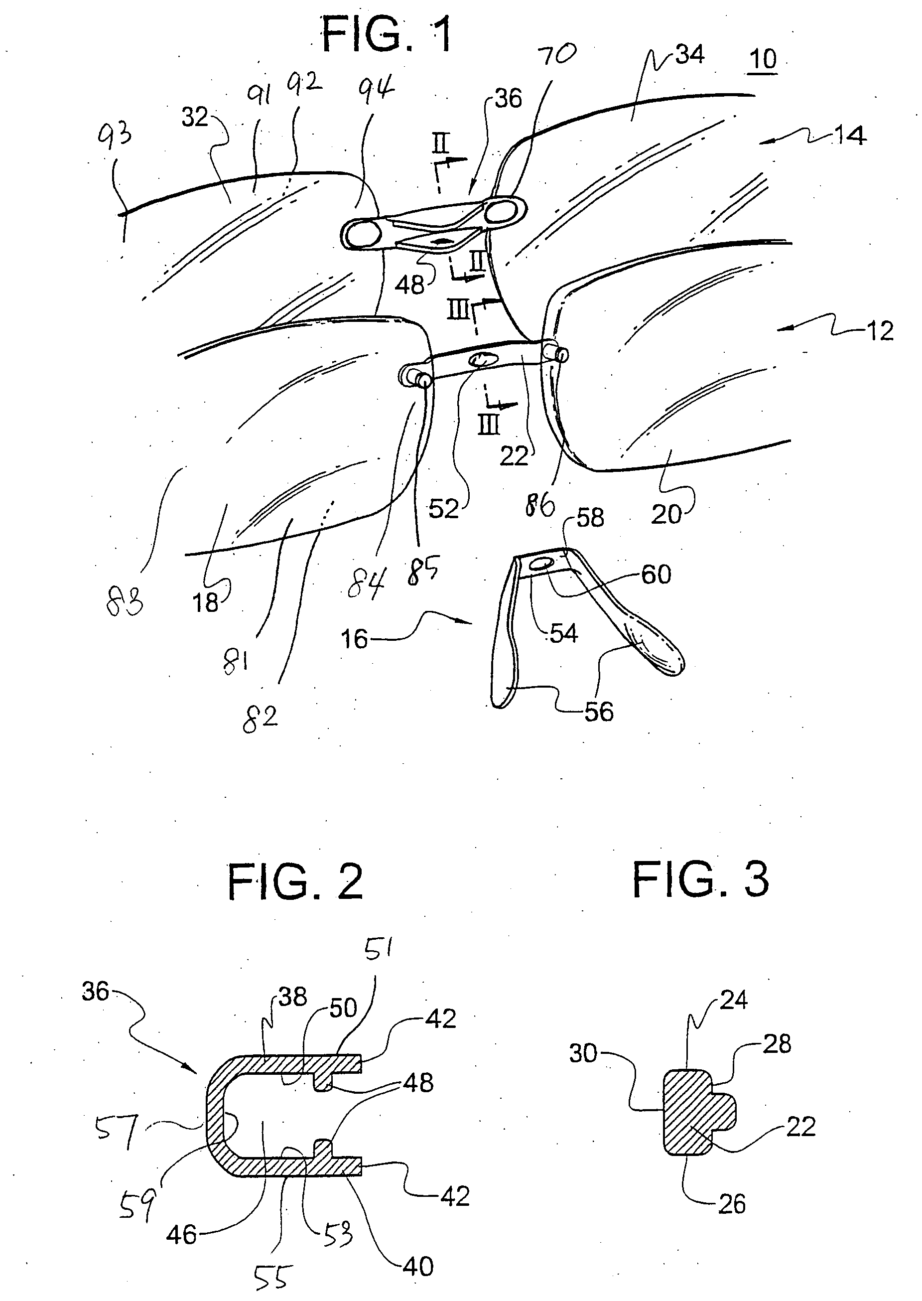 Eyeglasses set with sunglass clip