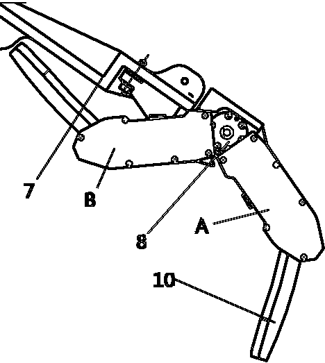 Support assembly for locking structure of rotation arm and combined mirror of onboard head-up display