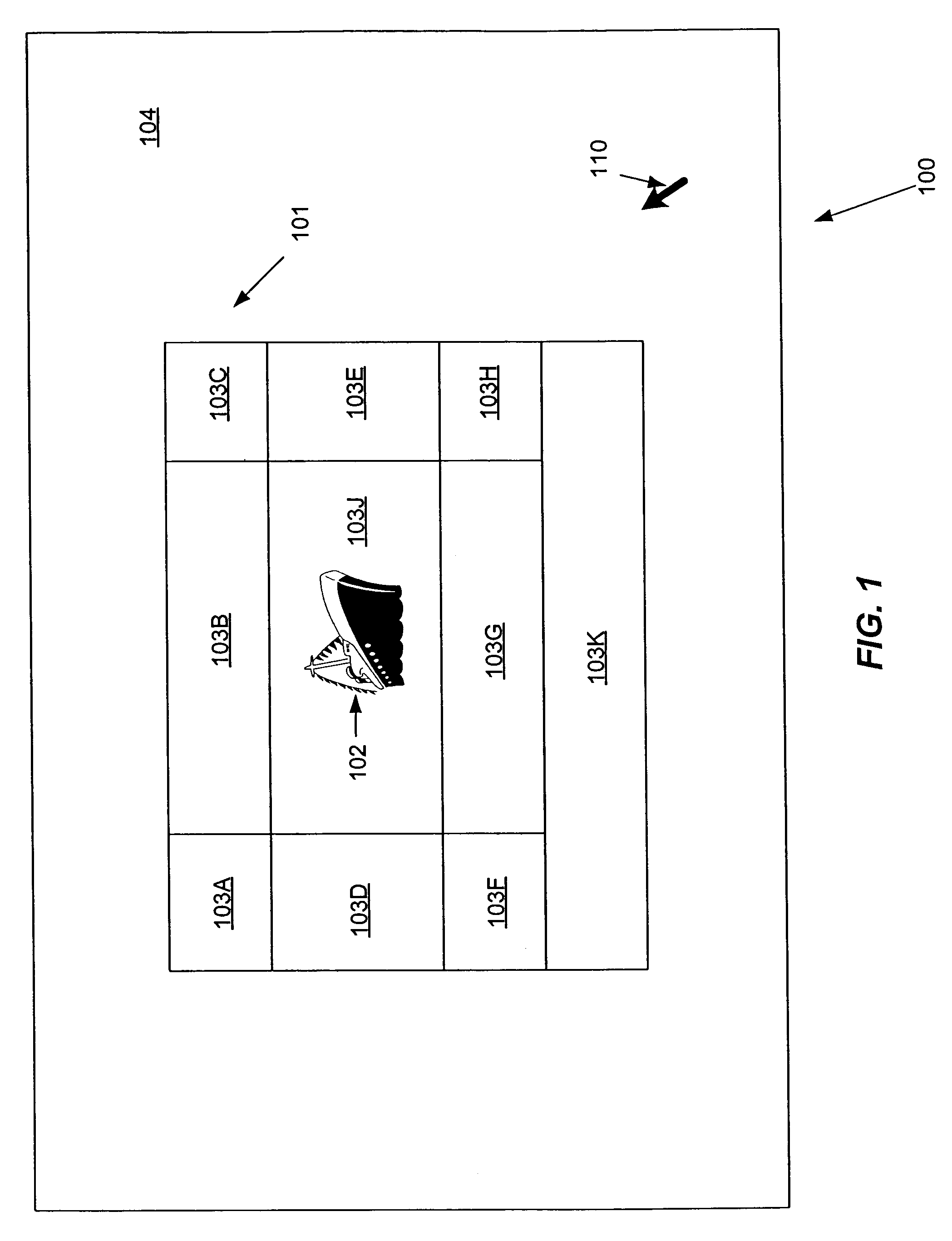 Common on-screen zone for menu activation and stroke input