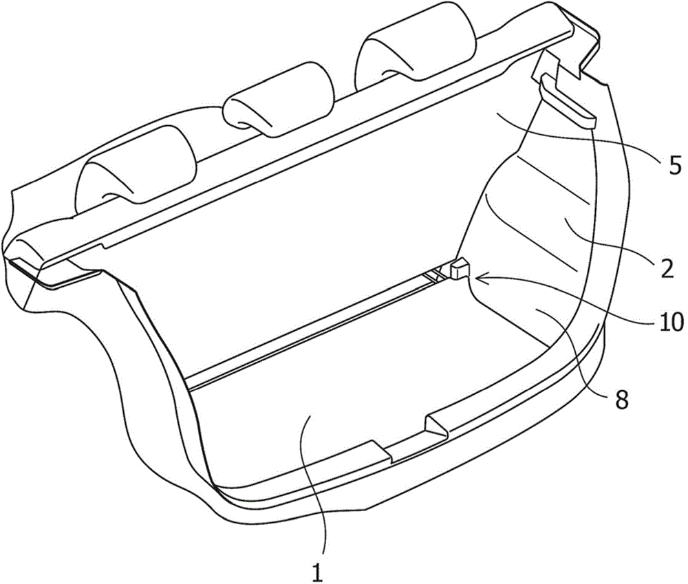 Vehicle luggage compartment structure