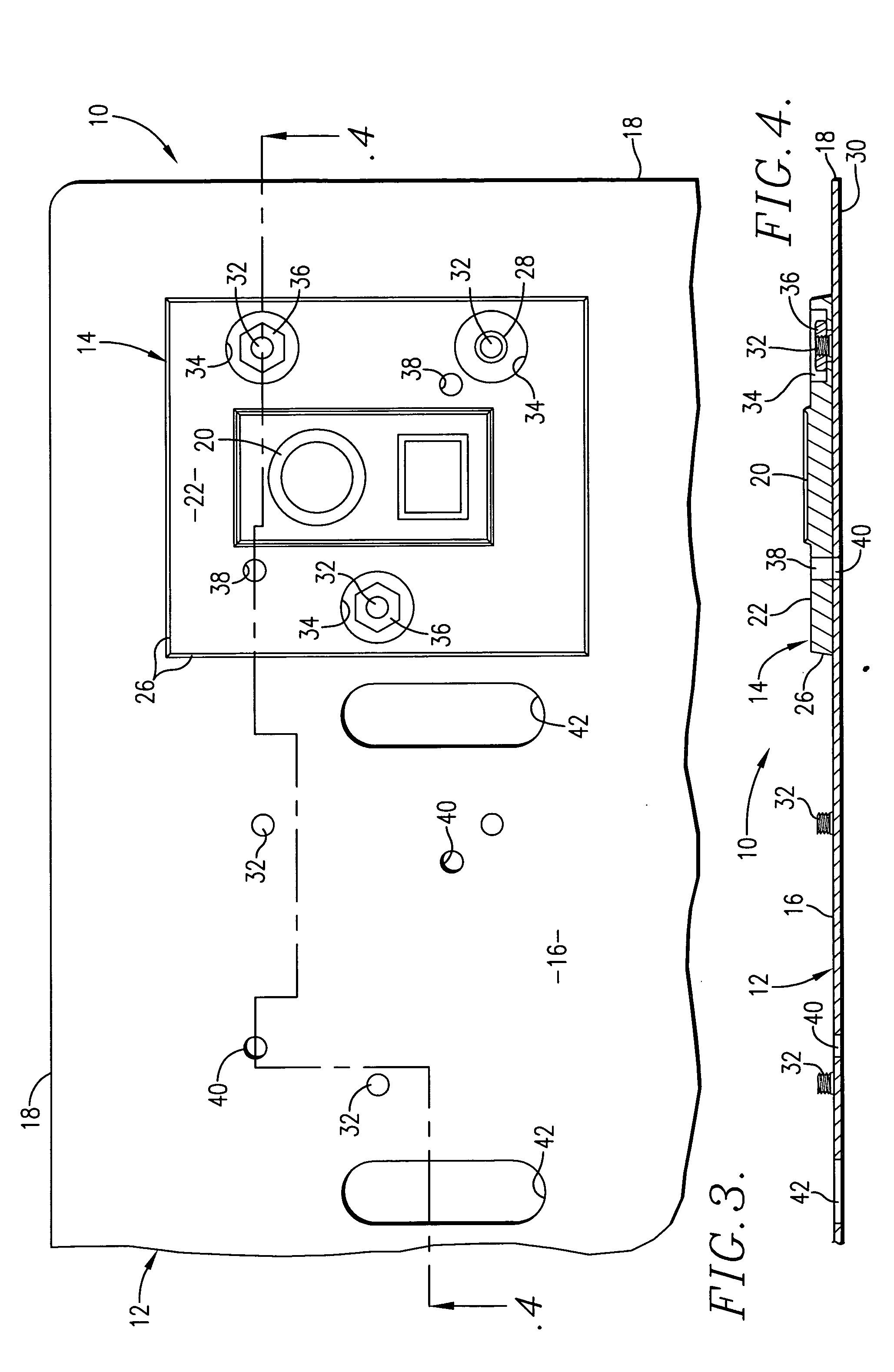 Graphic arts die and support plate assembly