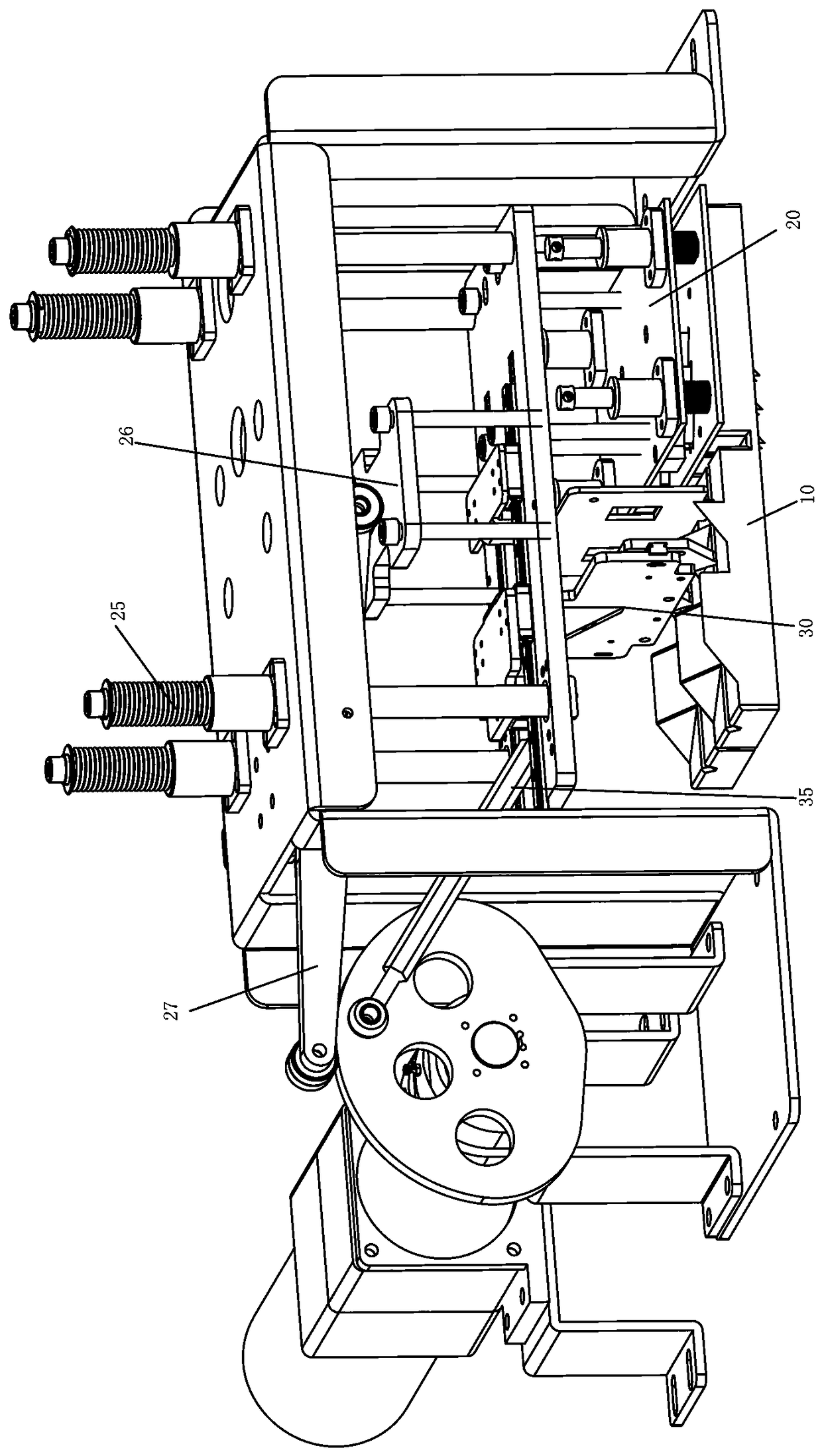 Flower cutting cluster threading machine