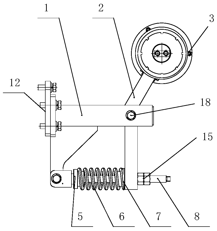 Laneway stacker top end braking device and method thereof