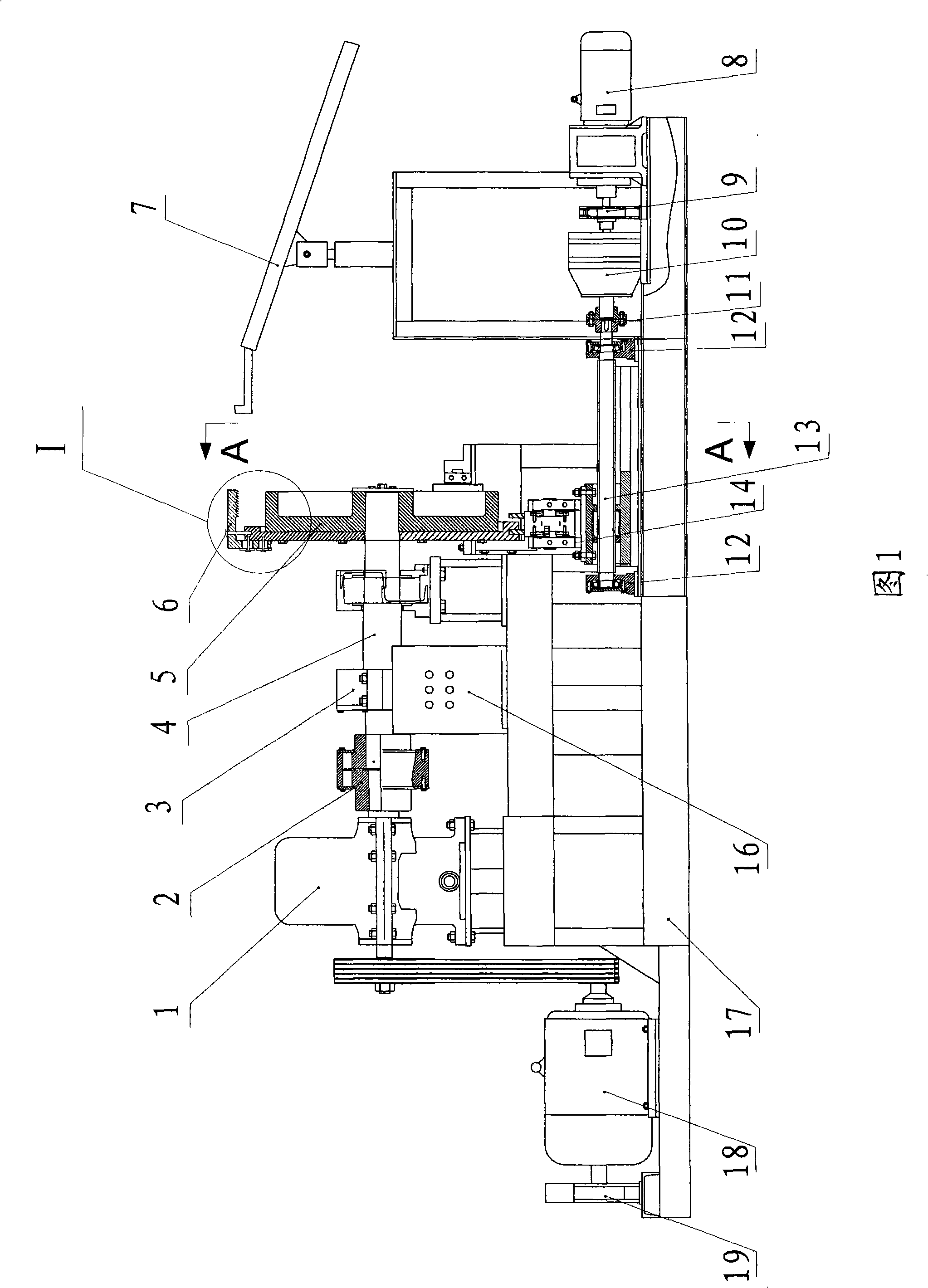 Hot-winding machine for flange workblank