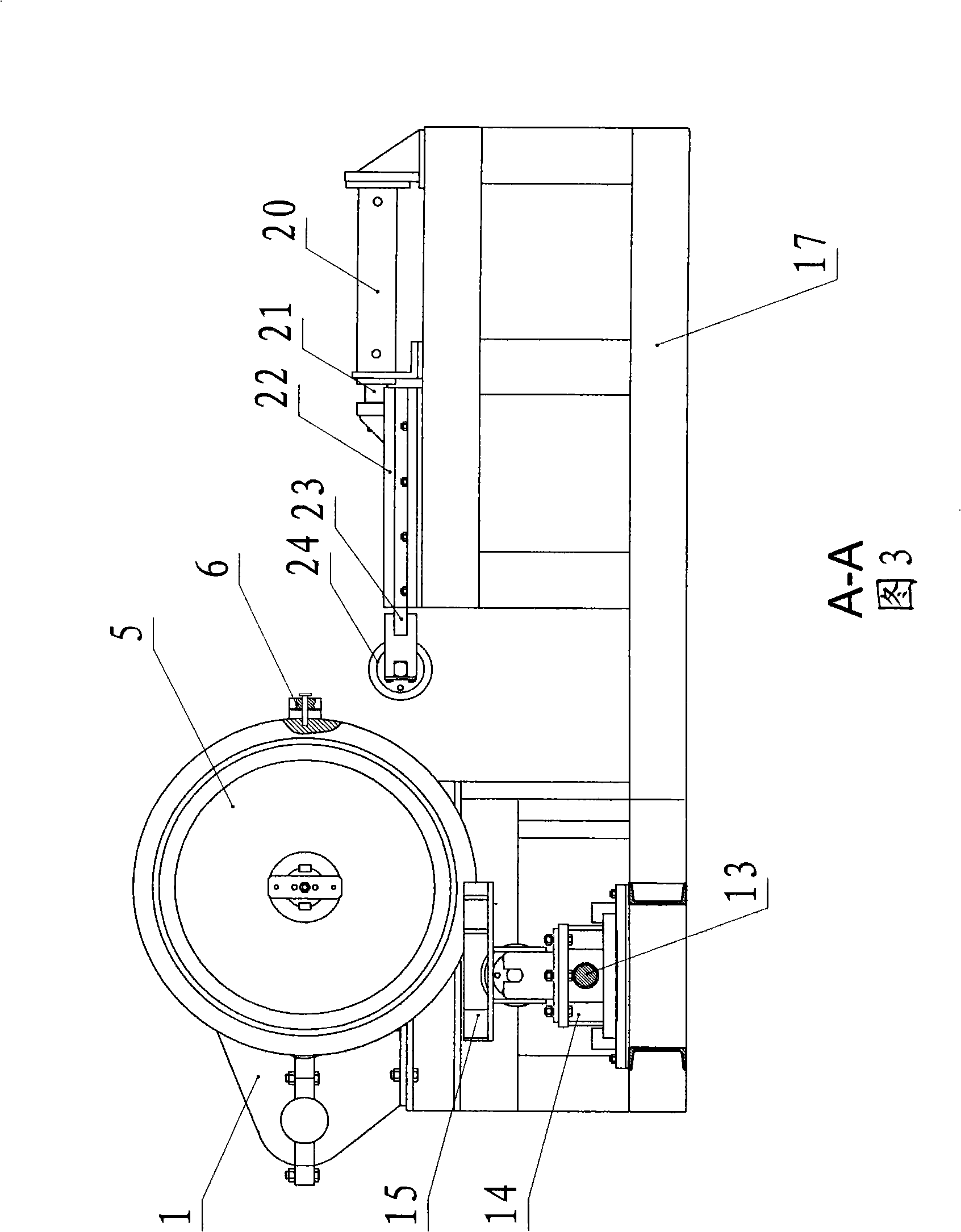 Hot-winding machine for flange workblank