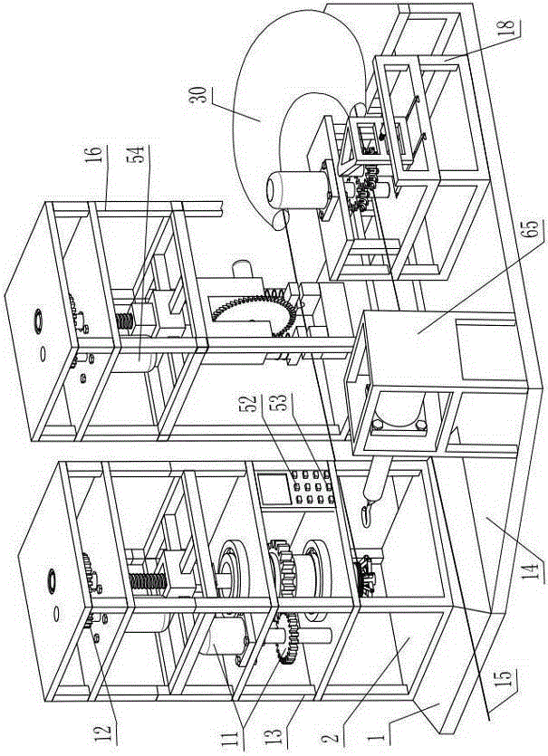 Take-up device for waste cables