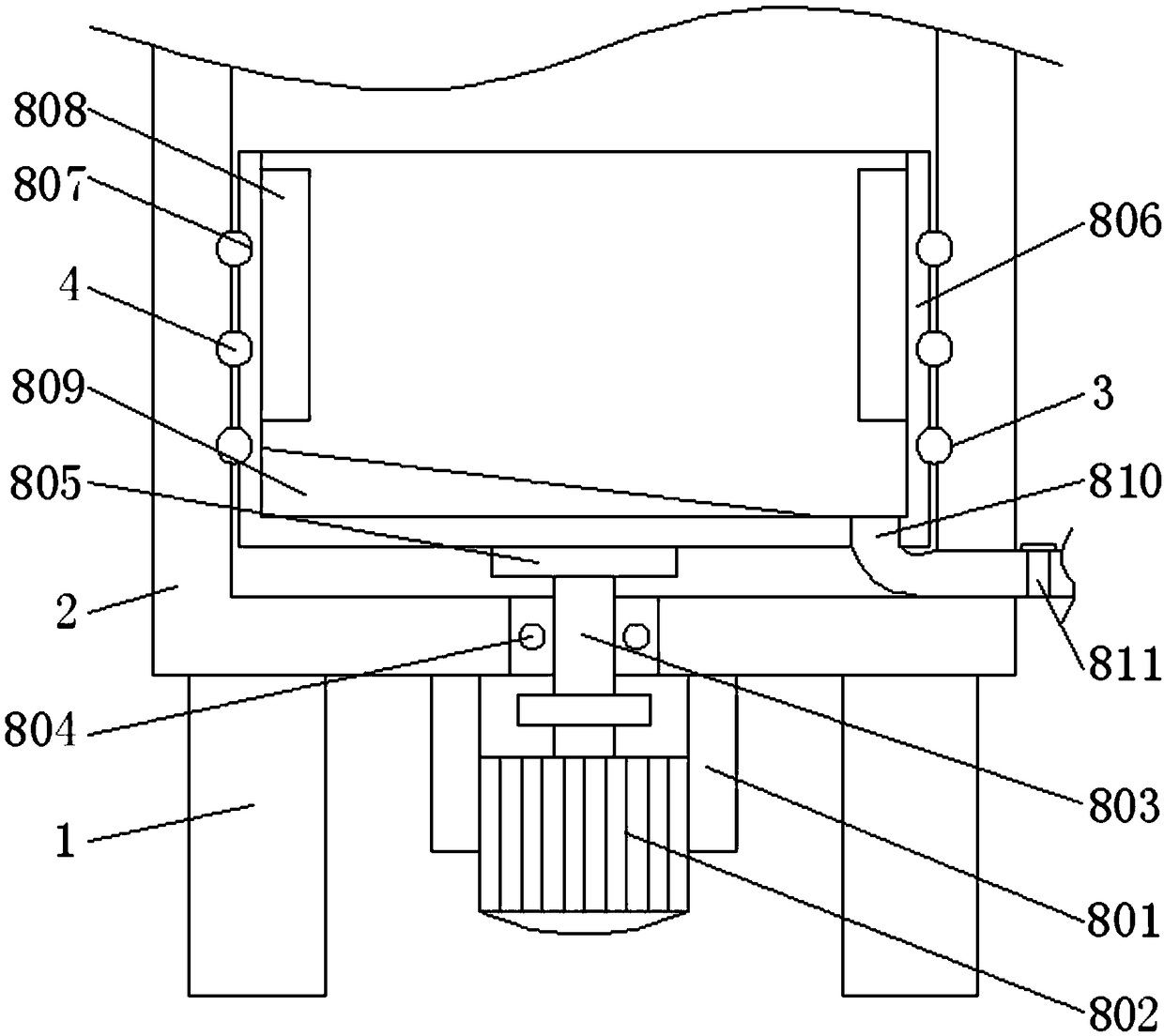 Cleaning and drying device for agricultural product processing