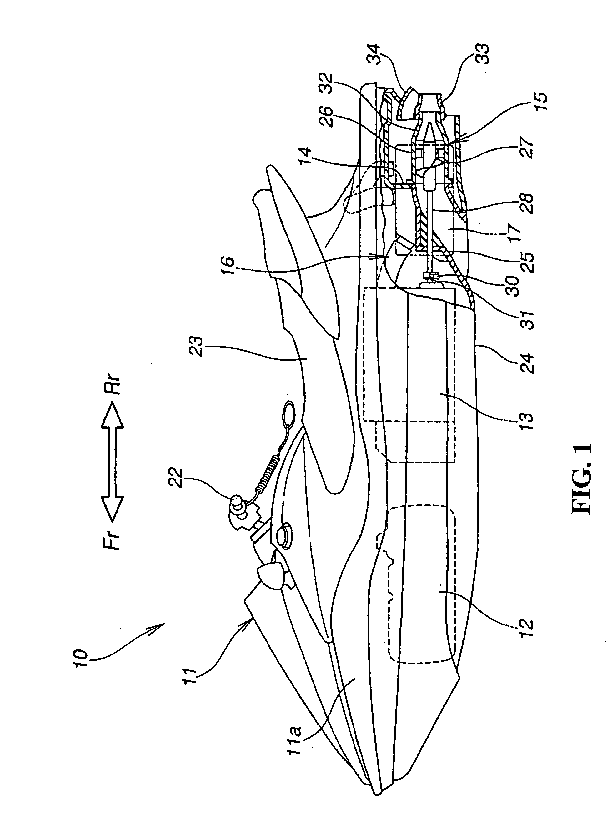 Coupling joint structure of small-sized boat