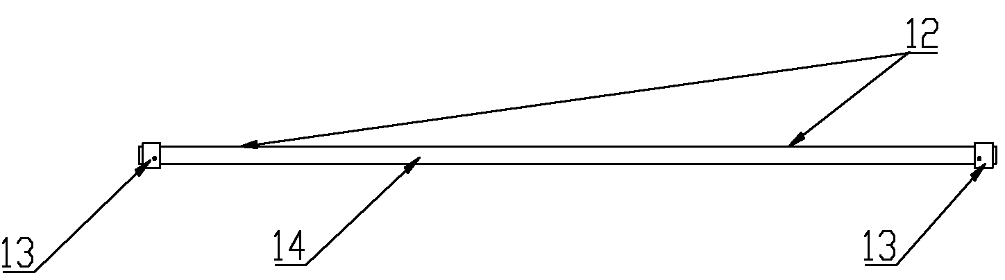 Vortex-induced vibration simulation test device for pre-tensioned deep-sea riser model under even flow