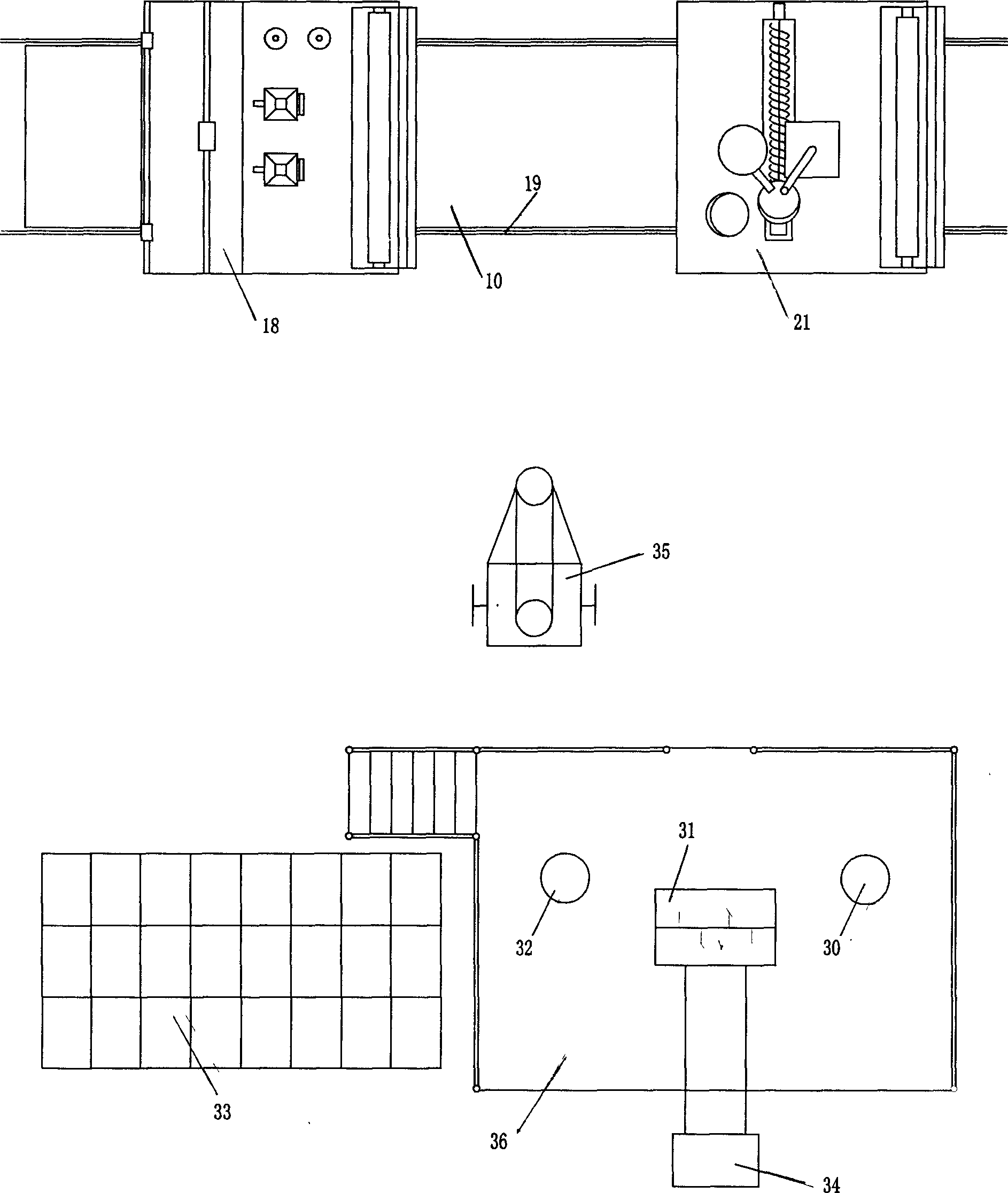 Apparatus and method for producing foaming concrete construction wall plate coated by glass fiber reinforced cement