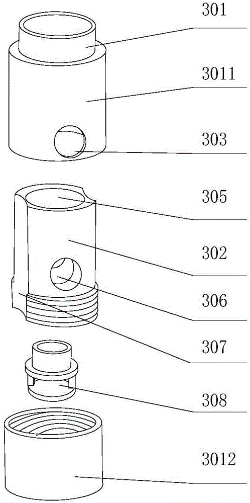 Upper-core-outlet atomizer of electronic cigarette and disposable liquid storage bottle