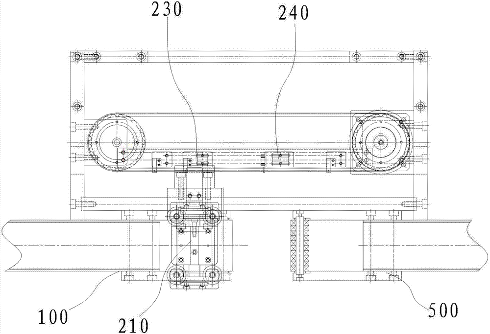 Bottom surface labeling machine