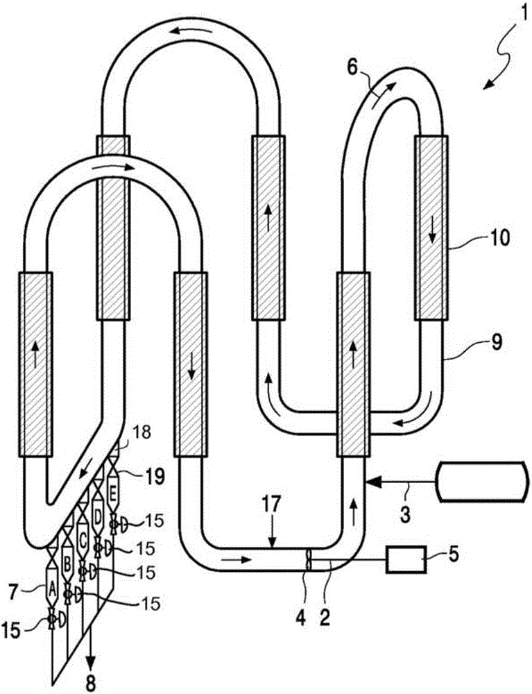 Olefin polymerization process with continuous discharging