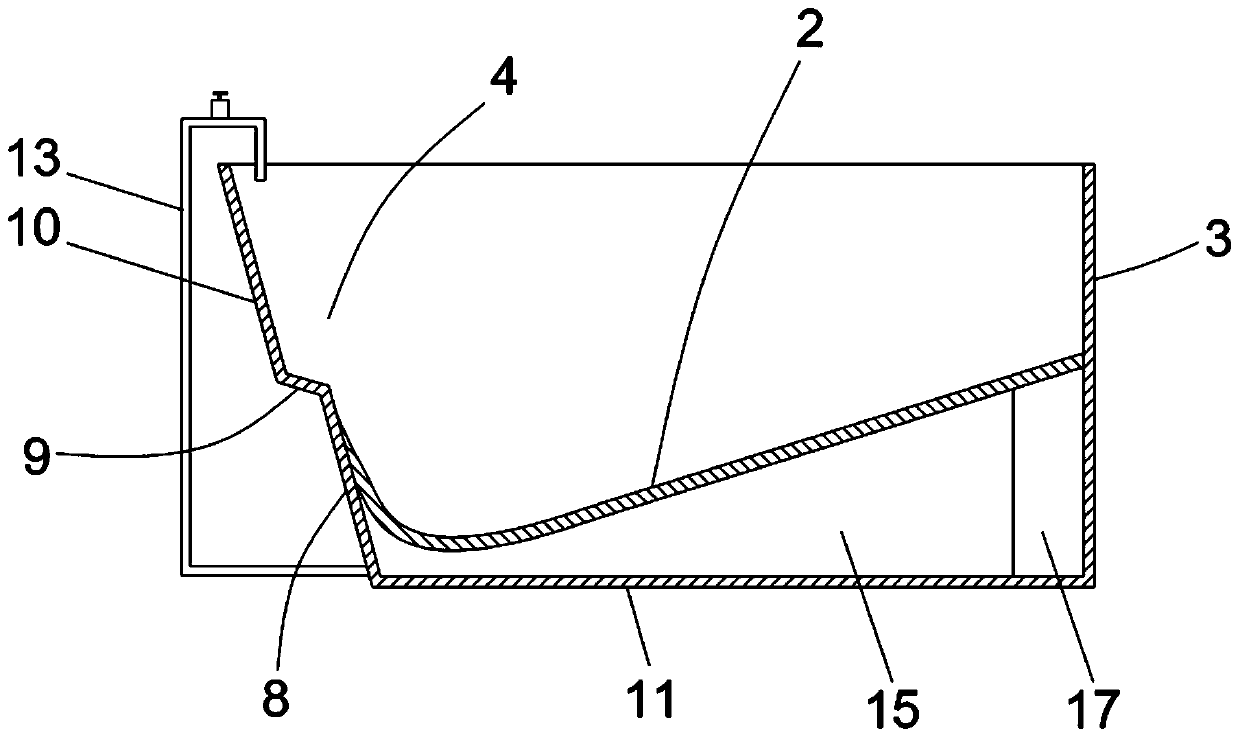 Feeding groove for Jinhua pig breeding and water replenishing system