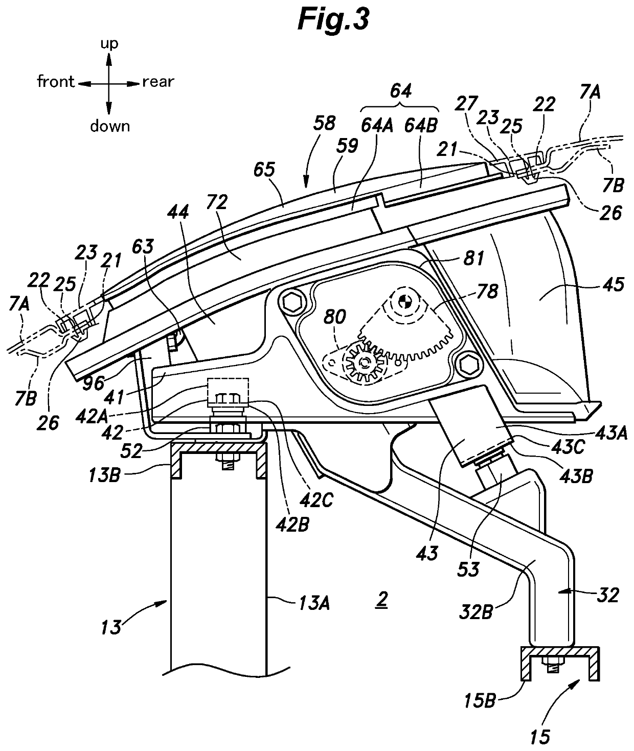 Vehicle body front structure