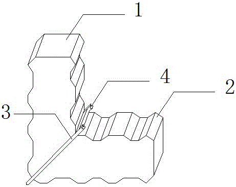 Corner connector for casement window sash of aluminum alloy doors and windows