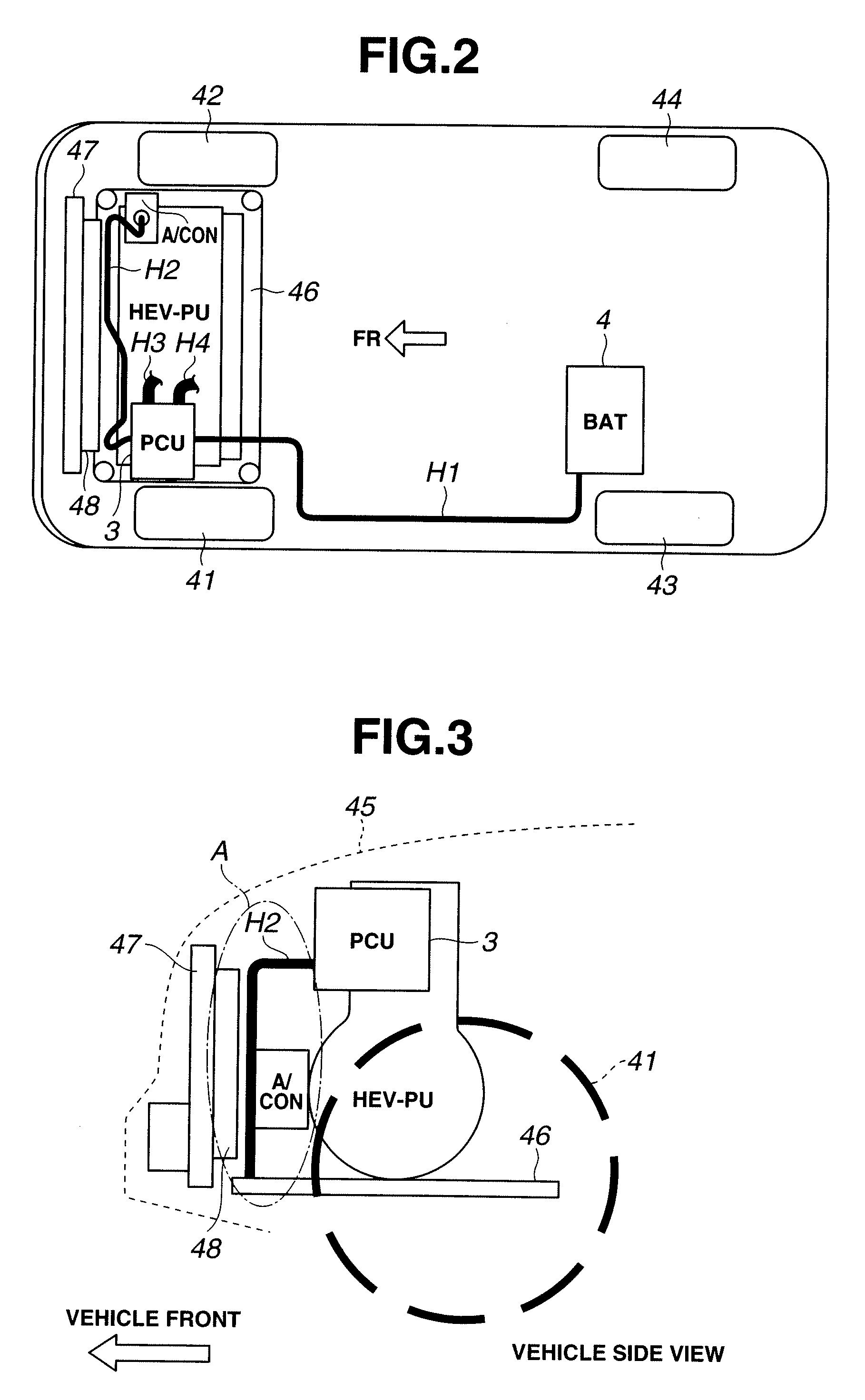 Harness routing structure for vehicle