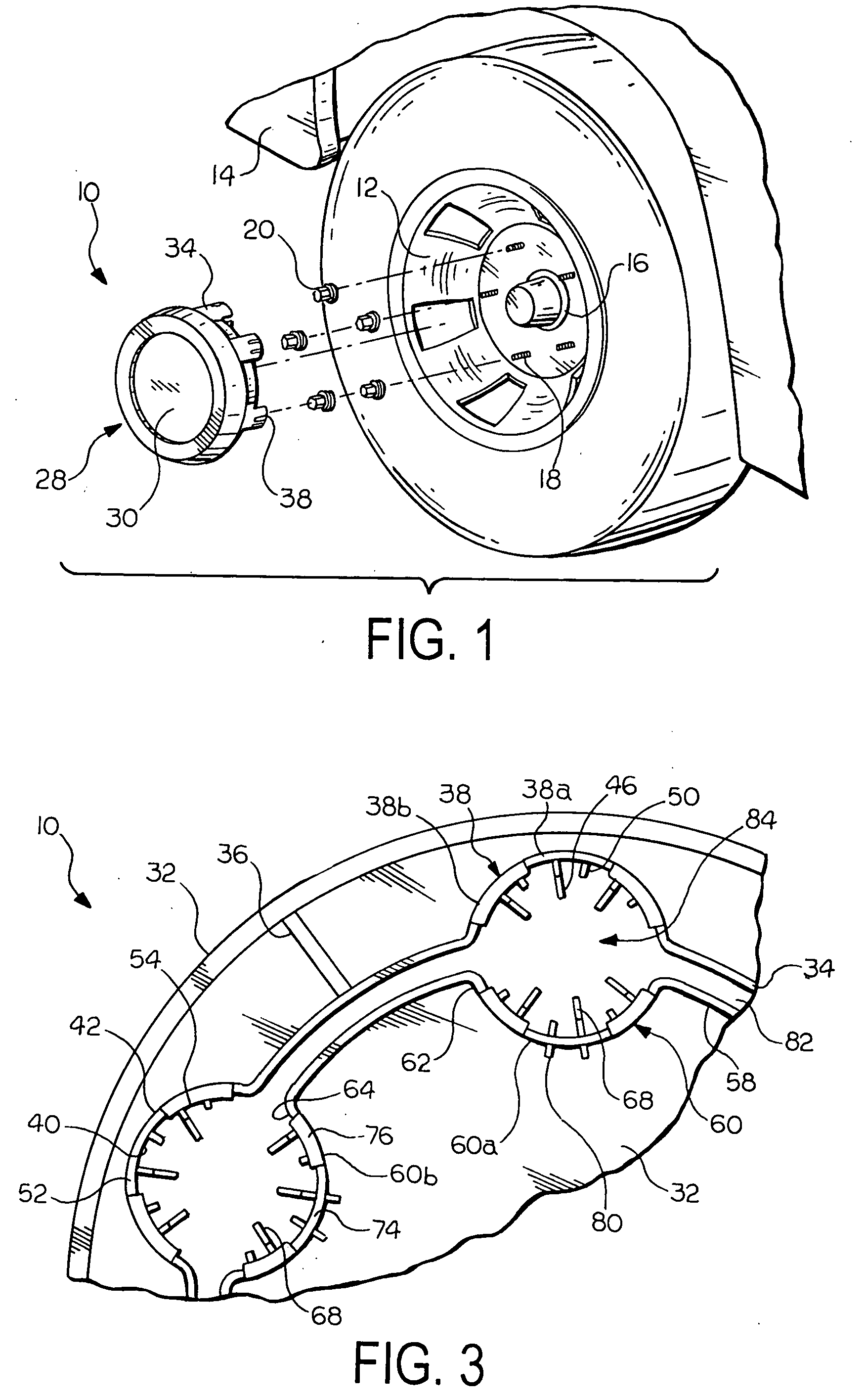 Wheel ornamentation assembly