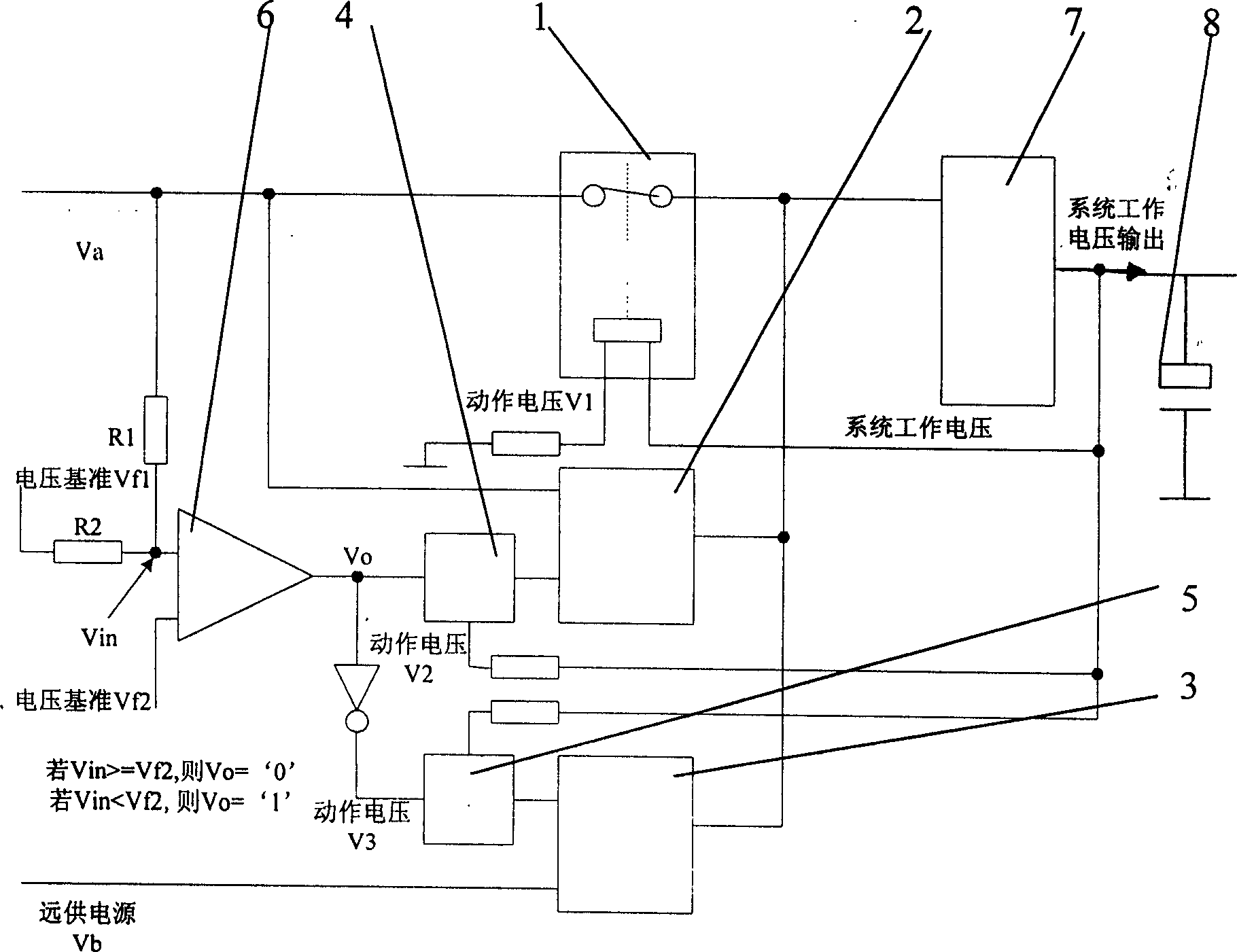 Device of switching remote power supplies for accessing device integreted multiple ports and its realization method