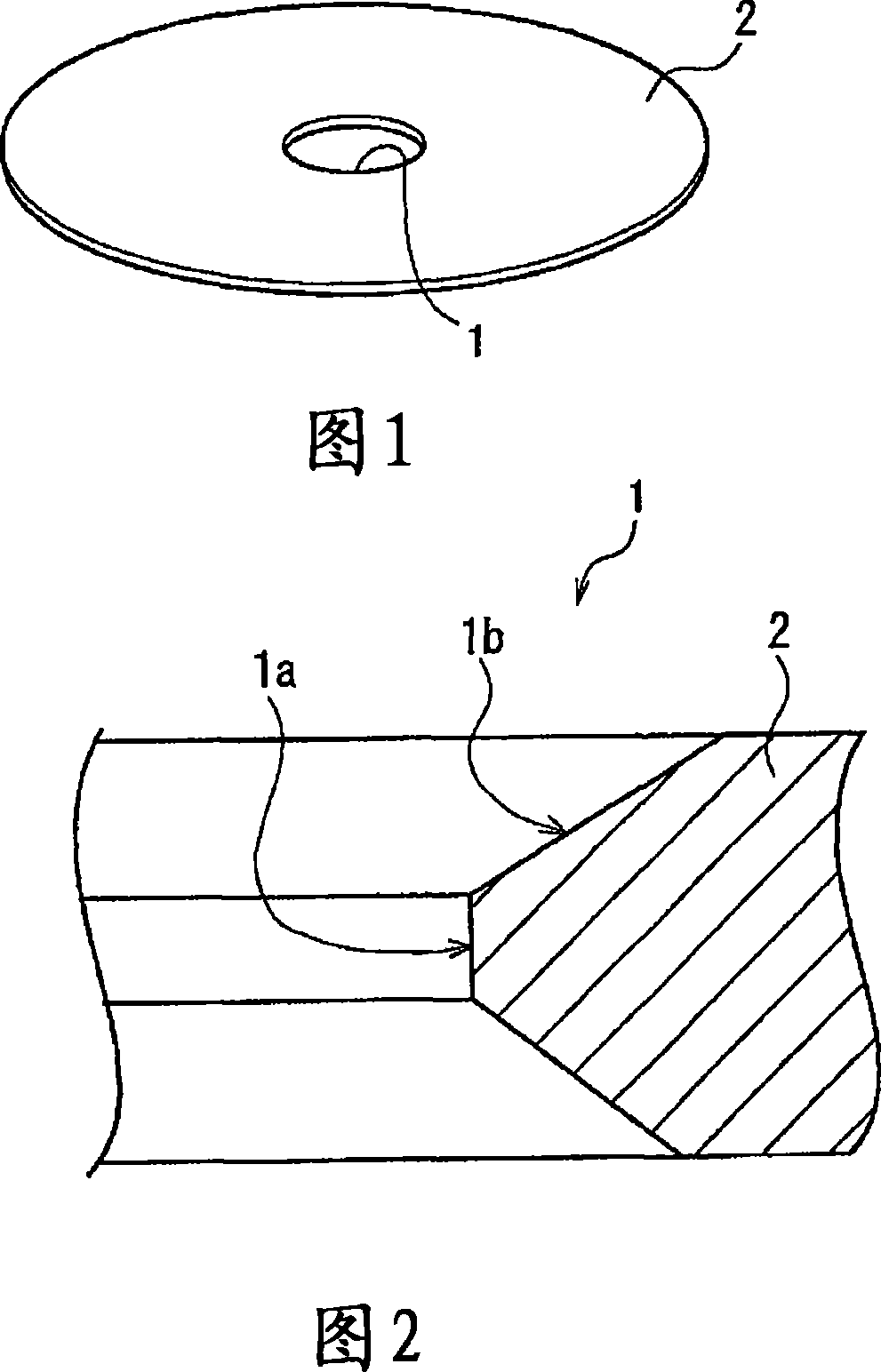 Glass substrate for magnetic disc, method for manufacturing such glass substrate, magnetic disc and method for manufacturing such magnetic disc