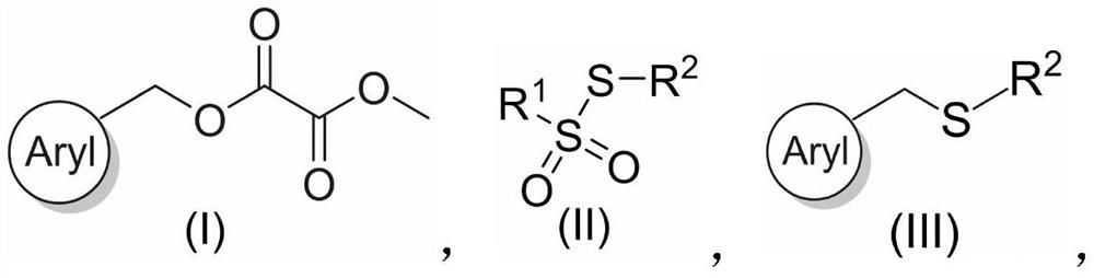 Benzyl thioether compound and preparation method thereof