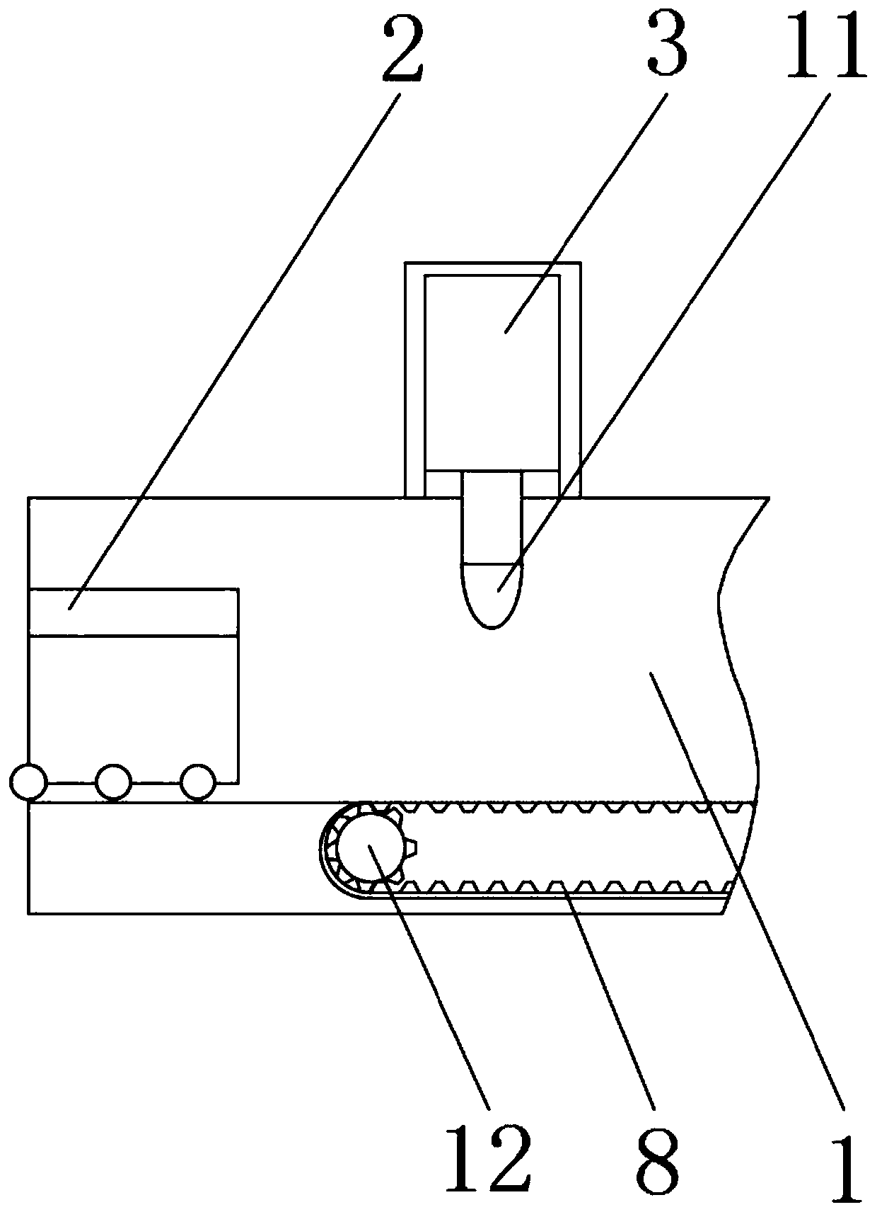 Toughened-glass crushing and recycling device