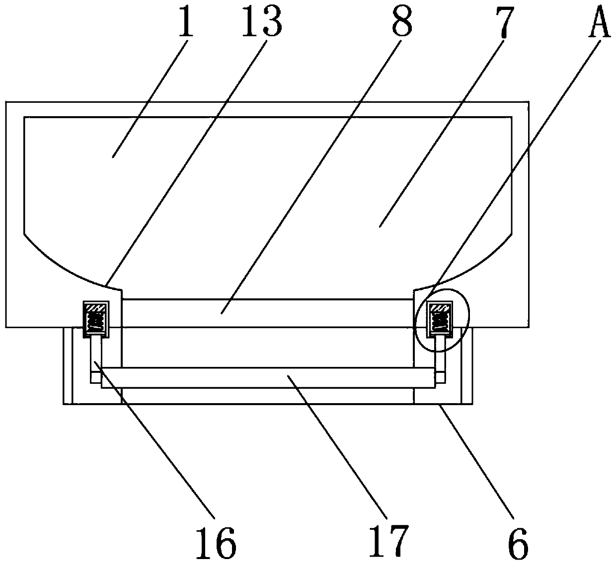 Toughened-glass crushing and recycling device