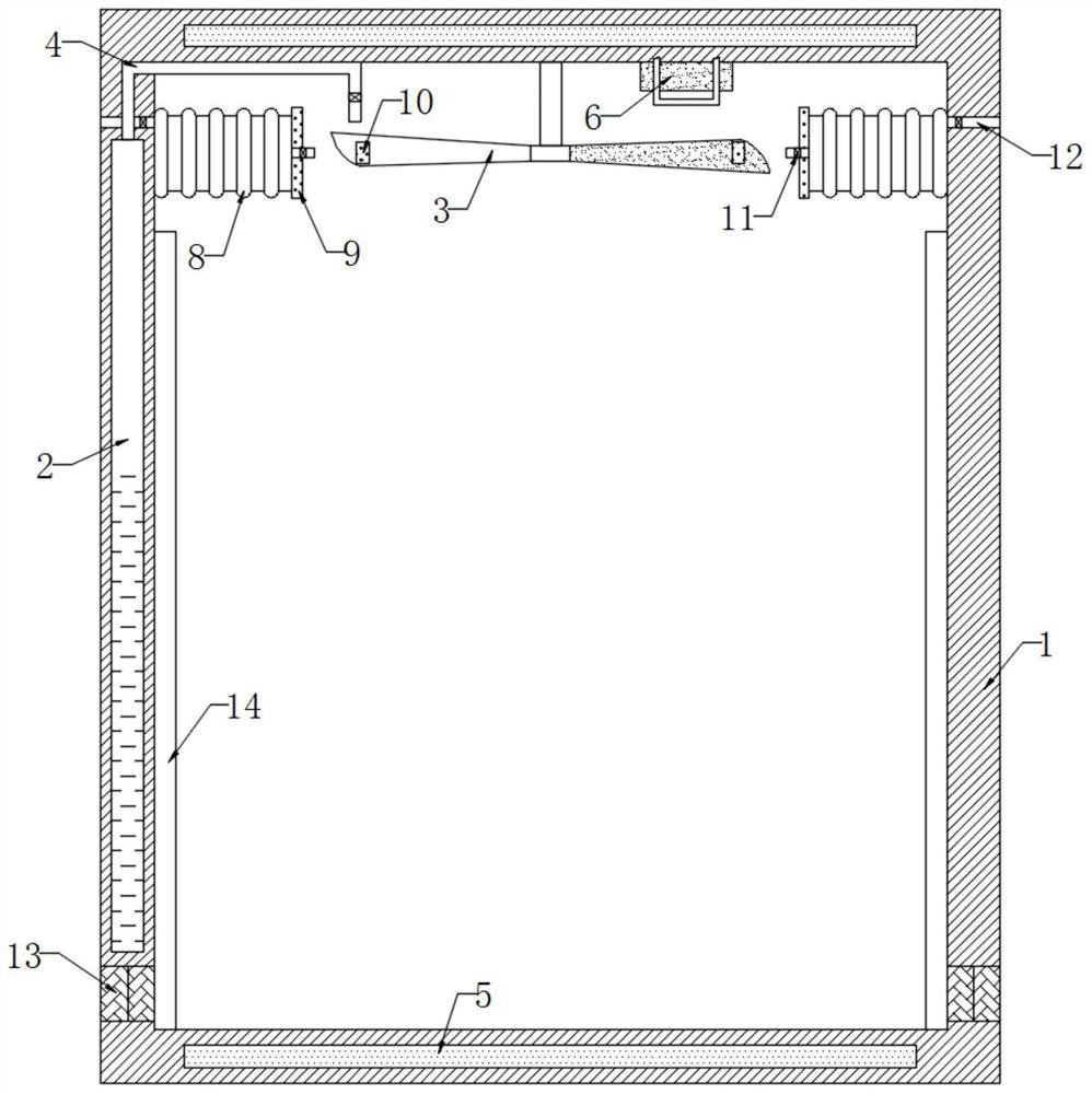 Power distribution cabinet with self-extinguishing function