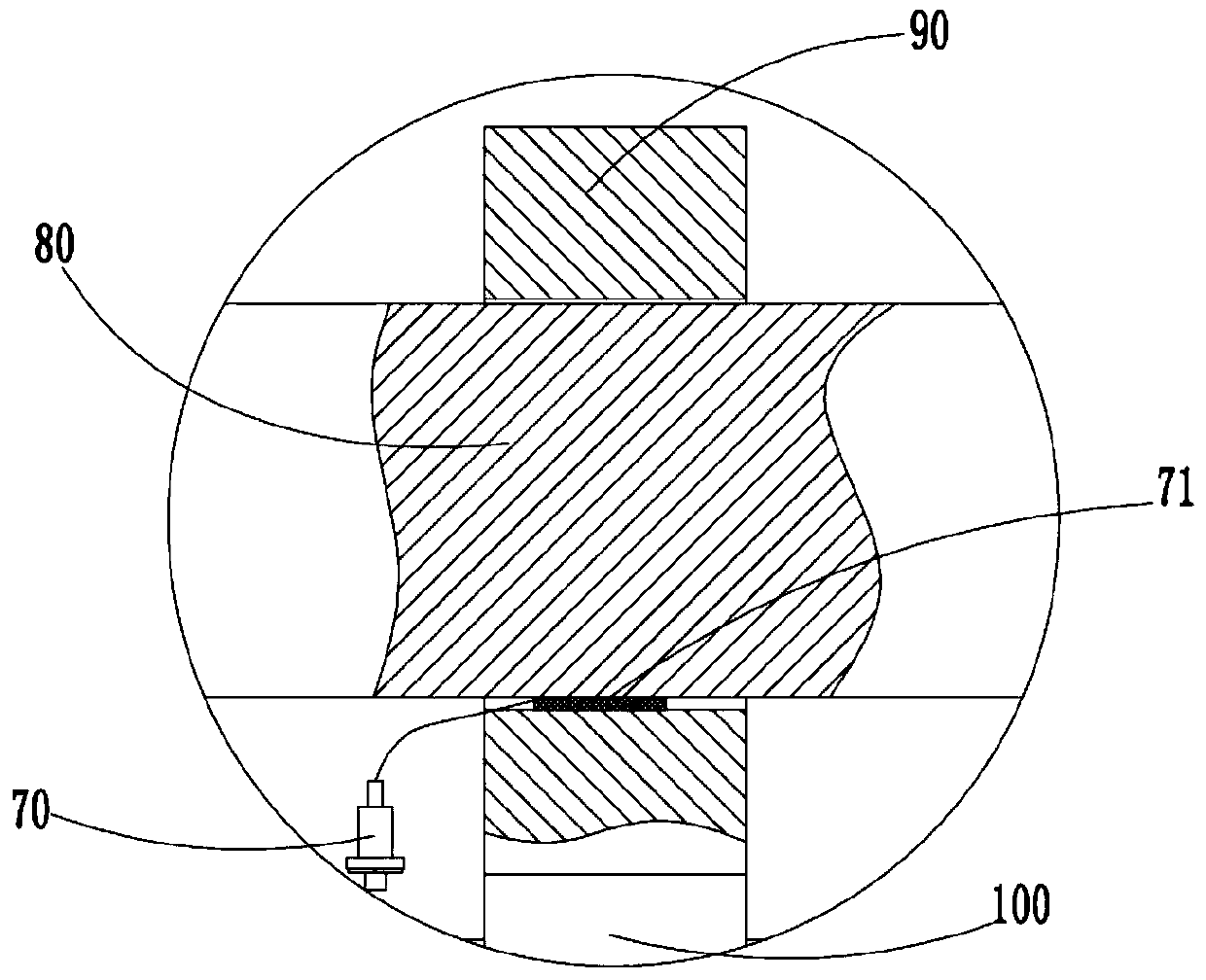 Parallel-shaft output reducer bending rigidity testing system