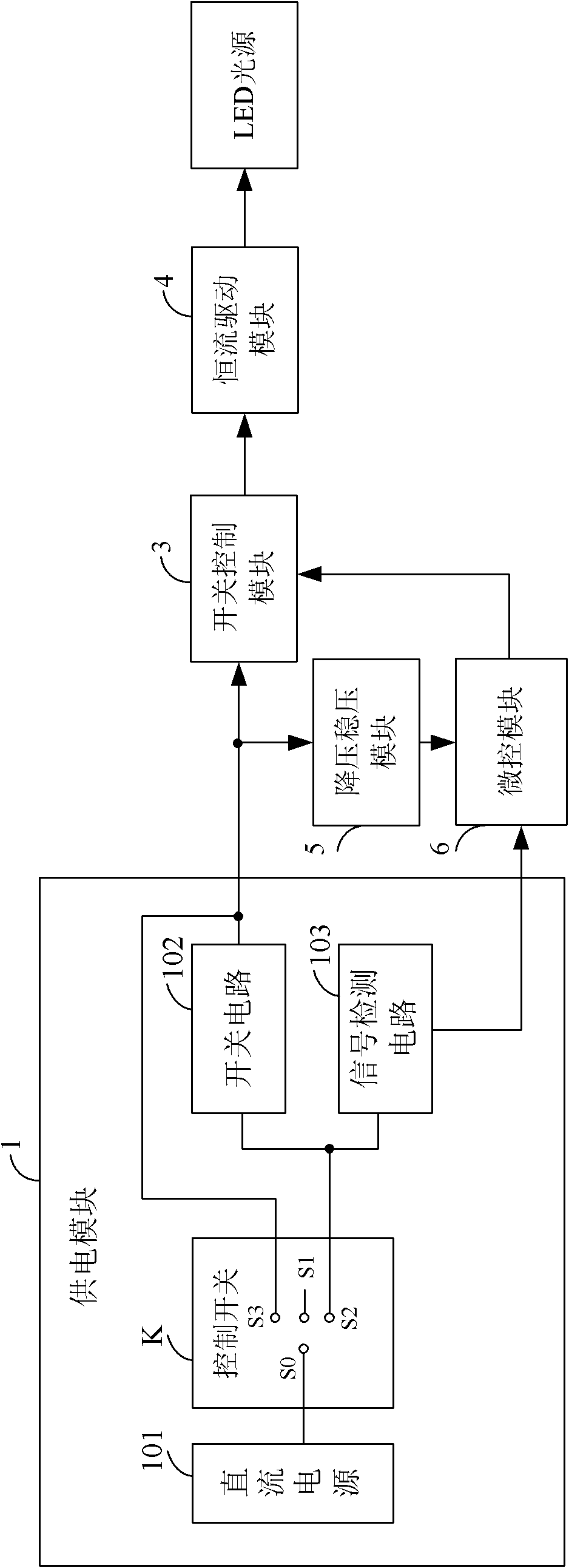 LED lamp control circuit and LED lamp