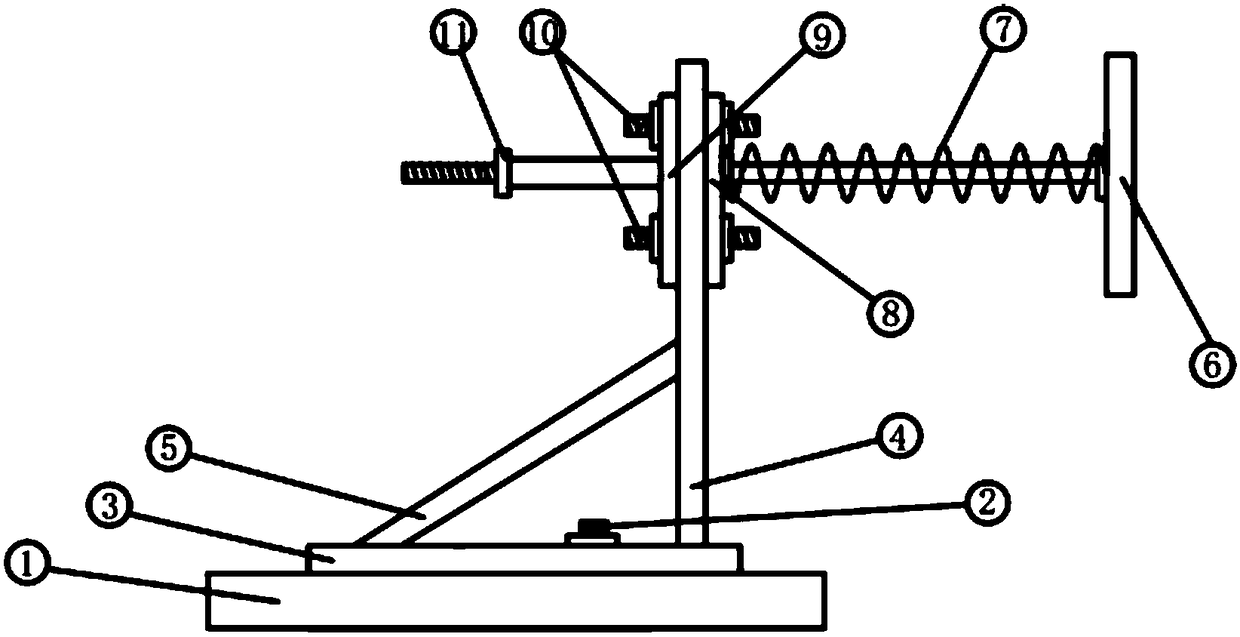 Spring limit device for building isolation layer and using method thereof