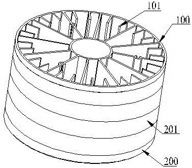 LED lamp cooling structure