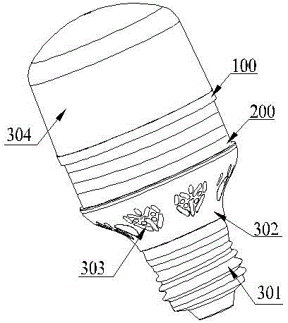 LED lamp cooling structure