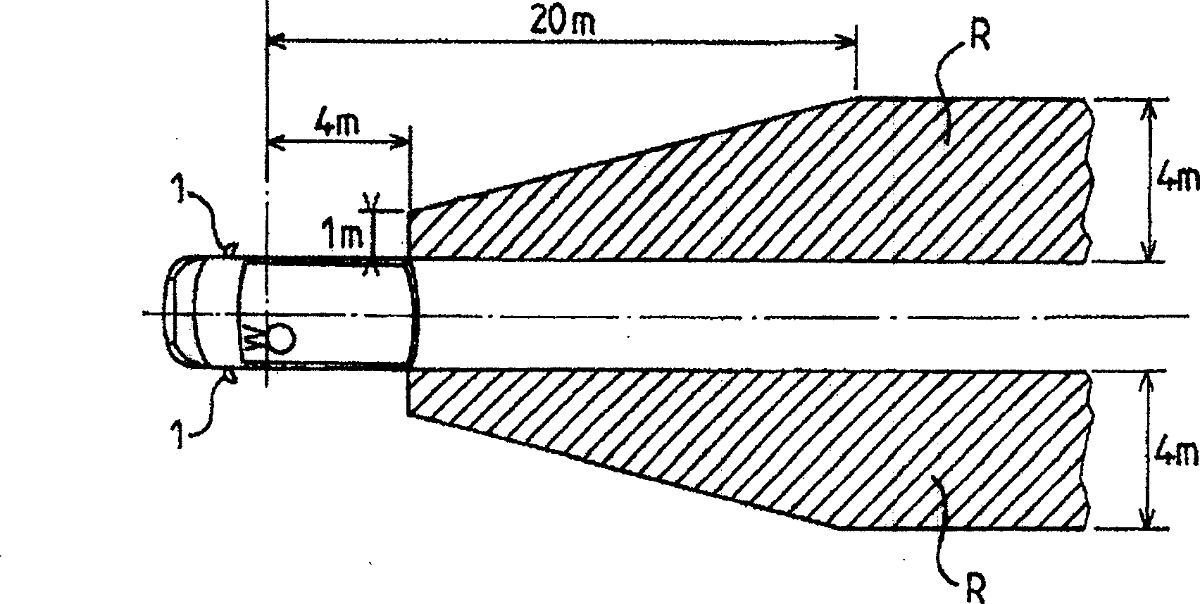 Method for increasing the field of vision in the mirror of a vehicle outside rearview mirror assembly and vehicle on which said method is implemented