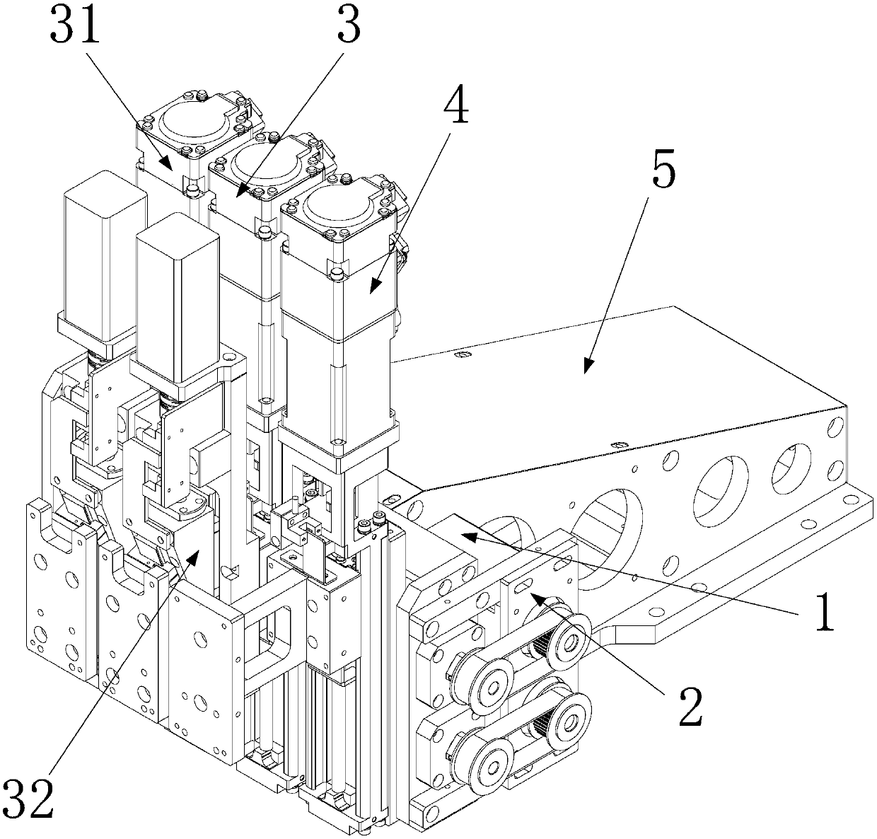 XYZ three-direction automatic precision adjusting mechanism