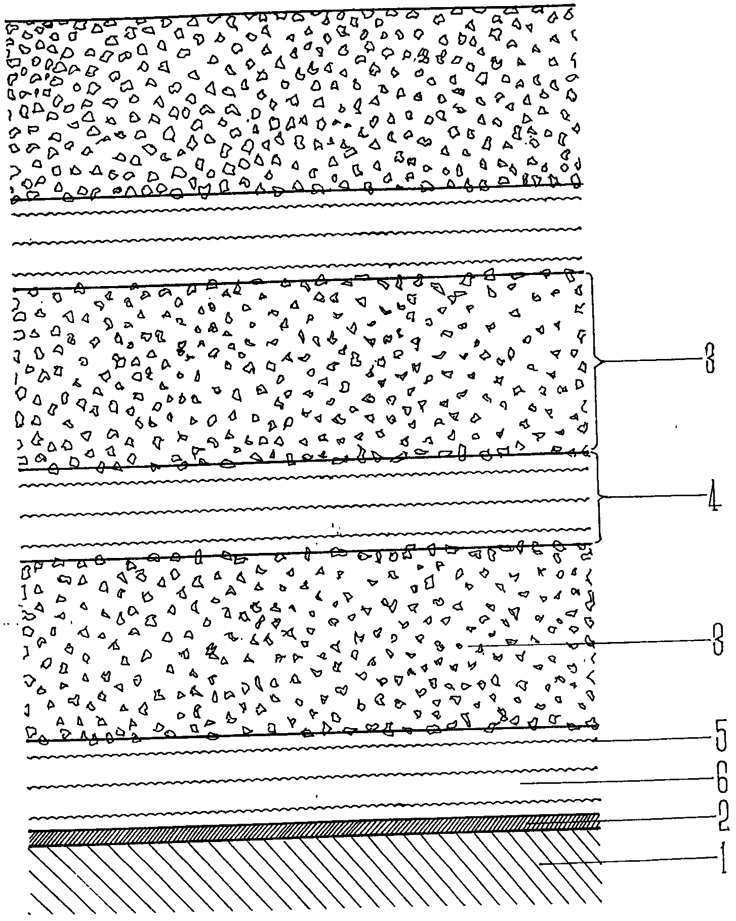 Technical method for paving road steel bridge decks by combined applications of various composite paving materials