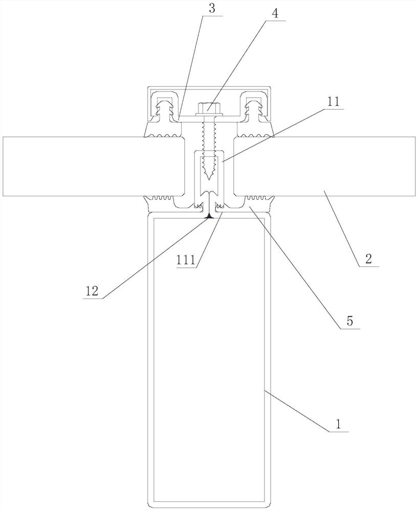 Closed cavity type curtain wall system